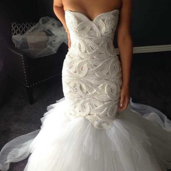 Source Unknown Dresses & Skirts - Source Unknown White Strapless Wedding Dress